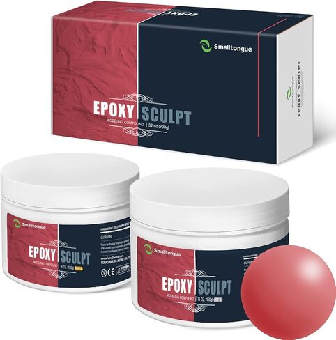 Smalltongue AB Epoxy Sculpt Clay, 2 Part Modeling Compound (A & B) 2 Pound, Epoxy Sculpture Modeling Paste Clay, for Modeling, Repair, Fill Up Retrofit and Sculpture Nude Color in Saudi Arabia