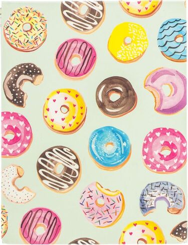 ملاحظات الجيب Graphique Donut Love - دفتر جيب بتصميم ملون ملون وجزء داخلي "Donut Worry, Be Happy" مع غطاء مغناطيسي مطابق، 75 صفحة ملونة كاملة، 3 × 4 بوصة in Saudi Arabia
