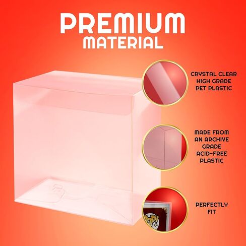 واقي البوب ​​من EVORETRO لألبوم البوب ​​- عبوة من 10 قطع، بلاستيك PET قابل لإعادة التدوير بسمك 0.35 مم، حافظ على مجموعتك في حالة جيدة in Kuwait