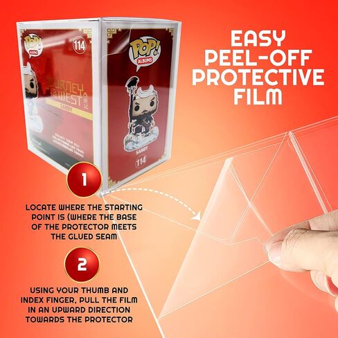 واقي البوب ​​من EVORETRO لألبوم البوب ​​- عبوة من 10 قطع، بلاستيك PET قابل لإعادة التدوير بسمك 0.35 مم، حافظ على مجموعتك في حالة جيدة in Kuwait