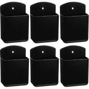 6 Pcs Remote Control Holder Wall Mount, TV Remote Controller Holder - Self Adhesive Marker Holder Wall Mount Pen Holder Storage Organizer for Home Office School