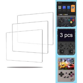3-pcs Tempered Glass Screen Protector for Miyoo Mini Plus Anbernic RG35xx RG35xx Plus RG353VS RG35XXH Handheld Game Console 3.5 inch Crystal Clear Protective Film