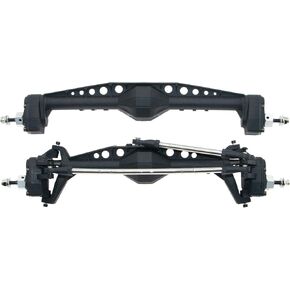 Axles Front Rear Portal Housing Case Compatible with 1/10 Axial Capra 1.9 UTB Assemble Parts AXI03004 RC Crawler Car Unlimited Trail Buggy Currie F9 Upgrades Aluminum Alloy 2Pcs(Black)