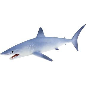 Safari Ltd. Mako Shark Figurine - Detailed 5.8" Sea Life Themed Plastic Model Figure - Fun Educational Play Toy for Boys, Girls & Kids Ages 3+