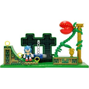 Sonic The Hedgehog Stardust Speedway Zone Playset with 2.5" Sonic Action Figure