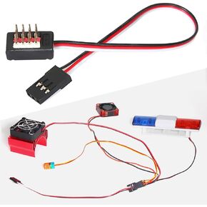 RC 4-in-1 JR Style Servo Splitter Cable,1 to 4 Y Harness Leads Y Splitter Extension Lead Wire for 1/8 1/10 Crawler Truck Off Road Car RC Models Airplane Helicopter Drone Receiver Servo ESC
