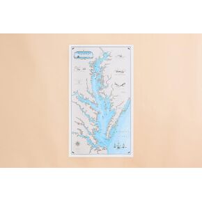 The Original Chesapeake Bay Map - Explore the Bay with a map from Harve De Grace to Norfolk (Paper)