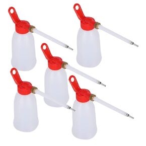 5Pcs Sewing Machine Oil Bottle 200ml Plastic Oil Dispenser with Long Tip Nozzle for DIY Craft and Sewing Machine Maintenance