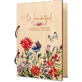 Giiffu Card Keeper with Metal Buckles Binding, Card Organizer Book, Holiday and Birthday Card Keepsake Book Greeting Card Holder and Greeting Card Keeper, 6.3" x 9.5"