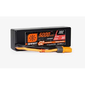 Spektrum 11.1V 5000mAh 3S 30C Smart LiPo G2 Hard Case: IC3, SPMX53S30H5