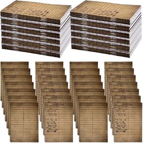 50 Pcs Christmas book Lover Gifts Library Card Notebook Journals Bulk Small Notepad Lined Book Club Journal Librarian Gifts for Book Fans Readers Writers Men Women Traveler