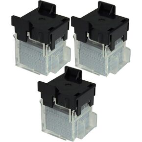 Max 20FE Staple Cartridge, 2000 Staples, 10mm x 5.5mm, Silver, For EH-20F Electronic Stapler, Pack of 3