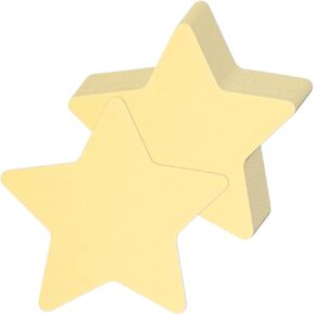72 Pieces Large Star Cutouts Paper Star Shapes Yellow Paper Star Cut Out Accents Bulletin Board Classroom Decoration Star Die Cuts Name Tags for DIY Kids Craft Projects Theme School Party,5.9 x 5.9