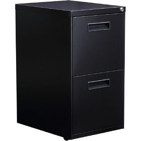 Alera ALEPAFFBL Pedestal File Cabinet, 15-7/8w x 28-1/4h x 19-3/4d, Black
