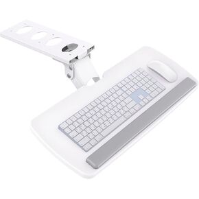 HUANUO Keyboard Tray Under Desk, 360 Adjustable Ergonomic Sliding Keyboard & Mouse Tray, Under Desk Keyboard Tray Slide Out, Keyboard Holder Under Desk for Typing in Home, Office Work, 25"W x 9.84"D