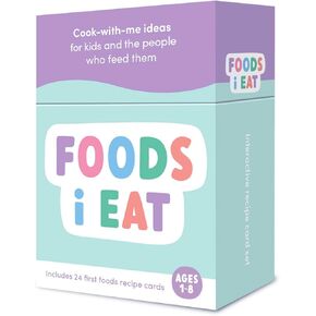 Recipe Card Set for Healthy Kids 1-8 Year Old, Educational and Healthy Cooking Activity for Toddlers, Montessori Design Gift for Boys Girls Age 2-4 3-5
