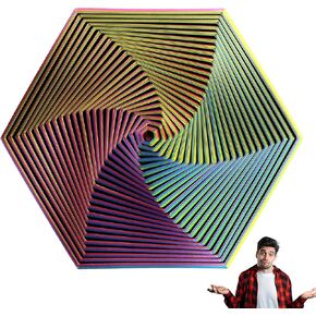 Fractal Fidget Hexagon Toys Kinetic Desk Spinning, Cube Fidget Toy, Used for Anxiety Disorder ADHD, Perfect for Stress and Anxiety Fidget Toy
