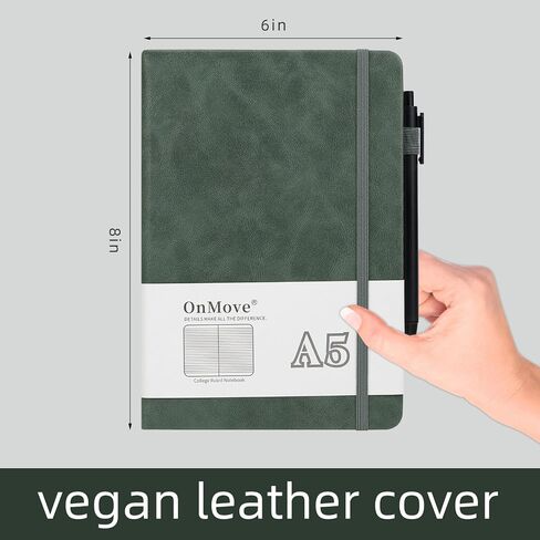 Notebooks Journal for Women Men 3 Pack Bulk Leather Hardcover with Pen Holder A5 200 Pages 100 GSM Thick Paper for Work School Lined Brown in Saudi Arabia