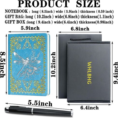 Dragonfly Lovers Gift Dragonfly A5 Size Lined Journal Notebook Encouragement Gift Inspirational Gift Friends Gift Multi Color Journal,1 Pack (Black), (Dragonfly-black) in Saudi Arabia