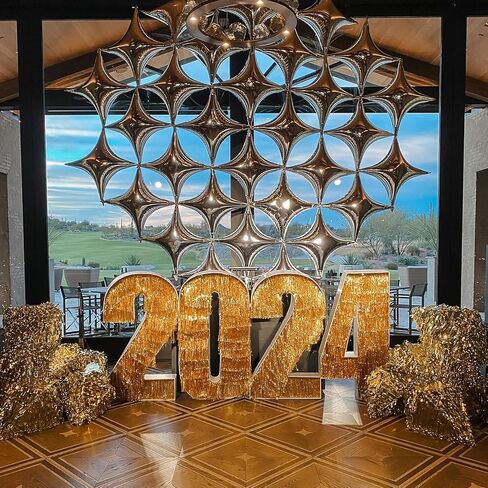 12PCS Silver Star Balloons, 24in 18in 10in Four Angle Star Shaped Balloons Silver Foil Balloons for Wedding Baby Shower Birthday New Year Party Decorations in Saudi Arabia