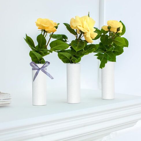 EXCEART 6pcs Foam Cylinder Foam Shapes DIY Cylinder Adornment Styrofoamss Cylinders Foam Tube Foam Circle Blocks Craft Foam Block Polystyrene Shape Child White Desktop Decorative Cylinder in Saudi Arabia