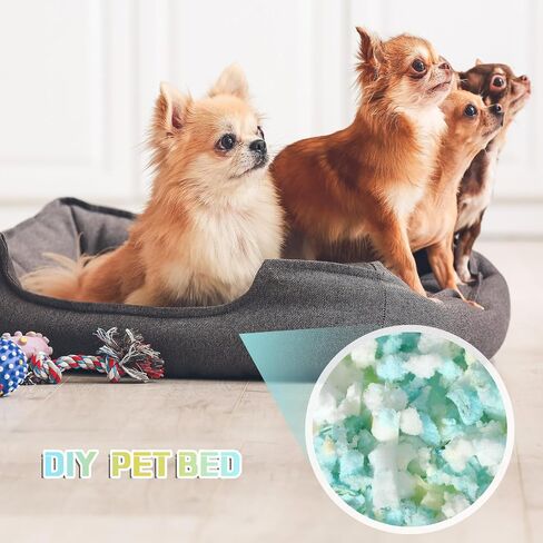 Frienda 10 Pack 50 Lbs Bean Bag Filler Bulk, Shredded Memory Foam Filling Soft Bean Bag Chair Filler Stuffed Animals Stuffing for Pillow Cushion Dog Bed Couch Replacement Fill in Saudi Arabia