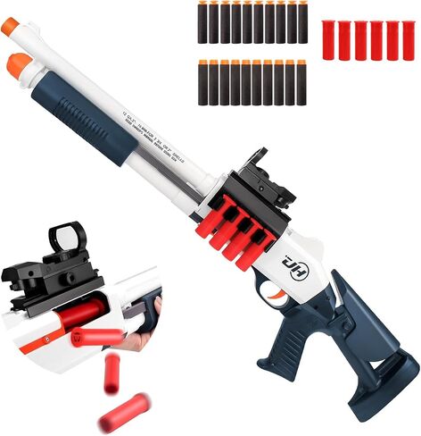 30 in Realistic Toy Foam Blaster Play Set, Shell Ejecting Soft Darts Blaster for Ages 14+ Years Old, Indoor Outdoor Gifts for Christmas Birthday in Saudi Arabia