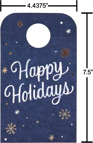 بطاقات هدايا عيد الميلاد من American Greetings لزجاجة النبيذ، Happy Holidays (عدد 6) in Saudi Arabia