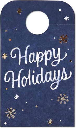بطاقات هدايا عيد الميلاد من American Greetings لزجاجة النبيذ، Happy Holidays (عدد 6) in Saudi Arabia