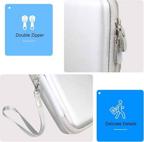 RAIALL Carrying Case for Anbernic RG40XXV Retro Handheld Game Console, RG40XXV Video Game Holder with Mesh Pocket for Cable and Other Accessories, Grey in Kuwait