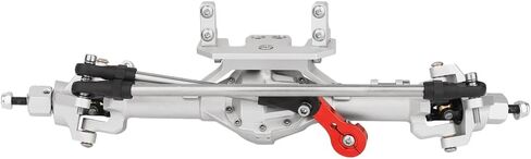 مجموعة المحور الأمامي والخلفي المعدنية لـ 1/10 RC الزاحف المحوري SCX10 & SCX10 II 90046 90047 D90 D110 RC ترقيات الملحقات جزء (فضي) in Kuwait