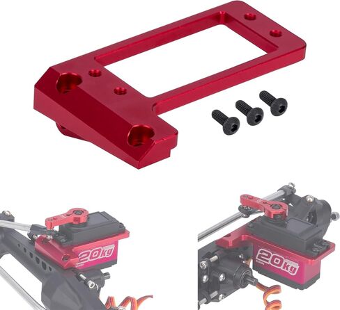 حامل Capra Servo 1/10، حامل مؤازر للمحور الأمامي من الألومنيوم BAT F9، مركز ثقل منخفض Capra Servo Mount لـ 1/10 RC Crawler Car VP Capra F9 DIY LCG Capra Upgrades (أسود) in Kuwait