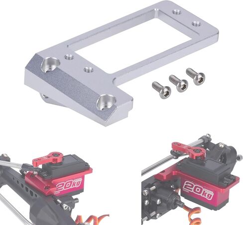 حامل Capra Servo 1/10، حامل مؤازر للمحور الأمامي من الألومنيوم BAT F9، مركز ثقل منخفض Capra Servo Mount لـ 1/10 RC Crawler Car VP Capra F9 DIY LCG Capra Upgrades (أسود) in Kuwait