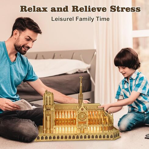 3D Wooden Puzzle for Adults, France Notre Dame de Paris Wood Architecture Model, DIY Mechanical Building Kit Craft Hobbies Toy, Birthday Festival Gift for Women Men, Home Decor, 266 PCS in Saudi Arabia