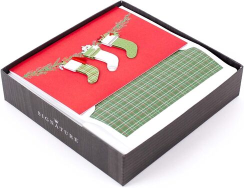 Hallmark Boxed Handmade Christmas Cards (12 Cards with Envelopes) Fireplace, Happy Home in Saudi Arabia