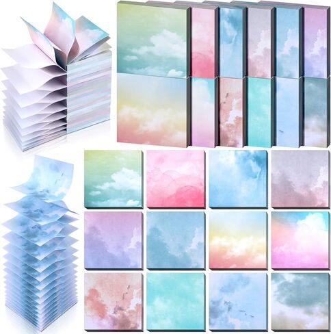 24 Pads Watercolors Pop up Sticky Notes 3 x 3 Inches Water Colors Self Stick Notes Water Colors Self Stick Memo Pads for Office Home Notebook Work Supplies in Saudi Arabia