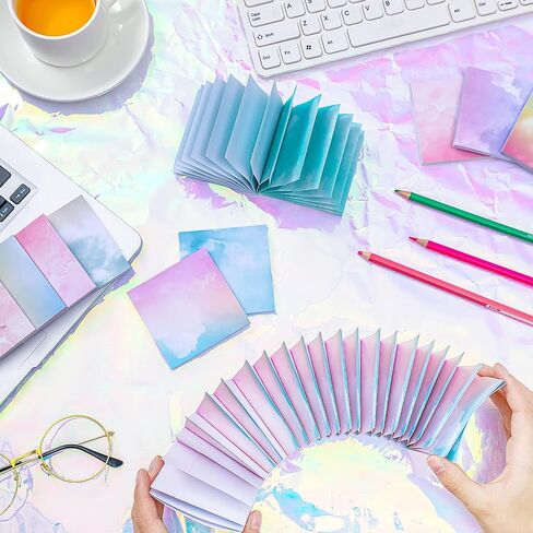 24 Pads Watercolors Pop up Sticky Notes 3 x 3 Inches Water Colors Self Stick Notes Water Colors Self Stick Memo Pads for Office Home Notebook Work Supplies in Saudi Arabia