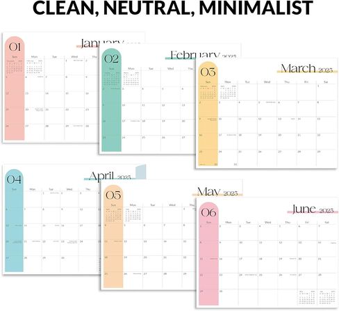SKYDUE Magnetic Calendar for Refrigerator, Calendar 2024-2025, 13"x 11", Fridge Calendar from Jan.2024 - Jun.2025 with Planner Stickers in Saudi Arabia