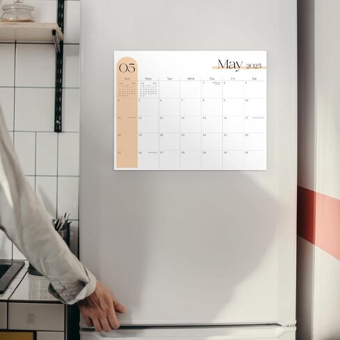 SKYDUE Magnetic Calendar for Refrigerator, Calendar 2024-2025, 13"x 11", Fridge Calendar from Jan.2024 - Jun.2025 with Planner Stickers in Saudi Arabia