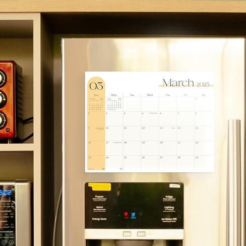 SKYDUE Magnetic Calendar for Refrigerator, Calendar 2024-2025, 13"x 11", Fridge Calendar from Jan.2024 - Jun.2025 with Planner Stickers in Saudi Arabia