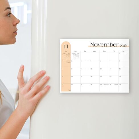 SKYDUE Magnetic Calendar for Refrigerator, Calendar 2024-2025, 13"x 11", Fridge Calendar from Jan.2024 - Jun.2025 with Planner Stickers in Saudi Arabia