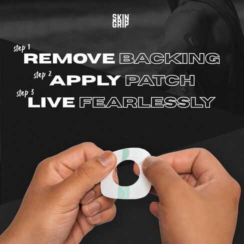 Skin Grip Adhesive Patches for Dexcom G7 with Cutout (20-Pack), Waterproof & Sweatproof for 10-14 Days, Pre-Cut Adhesive Tape, Continuous Glucose Monitor Protection (Black) in Saudi Arabia