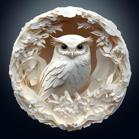 Wooden Puzzles for Adults, Adults Puzzles, Wooden Flat Puzzles with 3D Visual Effect, Owl Puzzles Gifts for Puzzle Lover (S-8.5 * 8.4in 100pcs) in Saudi Arabia