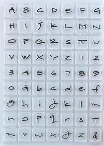 English Letter Alphabet Clear Stamps for Card Making Decoration and DIY Scrapbooking 2212081 (1) in Kuwait