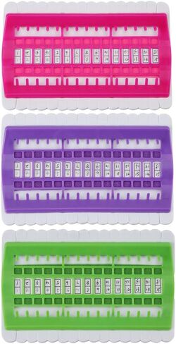 3 Color 30 Position Cross Stitch Needles Holder Embroidery Floss Thread, 3 Color Cross Stitch Needles Holder Plastic Thread Organizers Embroidery Floss Thread Organizer Sewing in Saudi Arabia