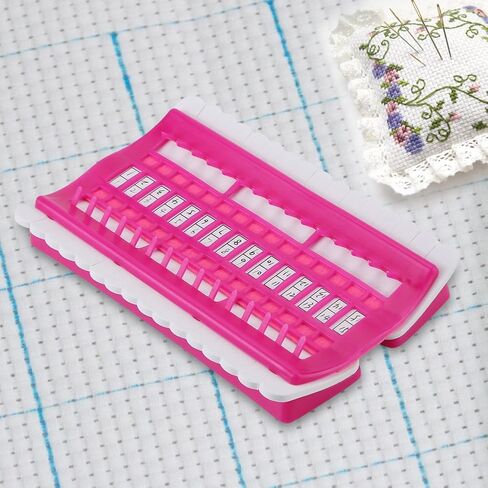 3 Color 30 Position Cross Stitch Needles Holder Embroidery Floss Thread, 3 Color Cross Stitch Needles Holder Plastic Thread Organizers Embroidery Floss Thread Organizer Sewing in Saudi Arabia