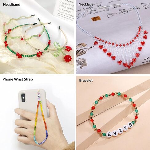 1800pcs 4mm Bicone Crystal Beads for Jewelry Making Wholesale Faceted Bicone Glass Beads for DIY Bracelets Necklaces Earrings Suncatcher Craft Beading with Container Box (15 AB Colors) in Saudi Arabia
