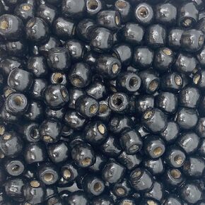 500 Multicolor Natural Colors Large Hole Macrame Wood Beads 12mm x 10mm Diameter 5.5mm Hole