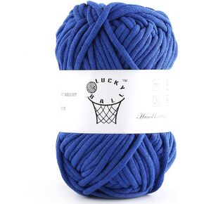 Soft Nylon Cotton Acrylic Blend Yarn for Crocheting & Knitting - Perfect for Dolls, Bags, Hats & Blankets (Rose Red)