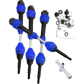 Drive Shaft CVD Upgrades Part for 1/10 Slash VXL 4X4,Hoss VXL 4X4,Stampede VXL 4X4,Rustler VXL 4X4,ARRCat 4Pcs Front Rear Driveshaft Axles Hops Up,Navy Blue